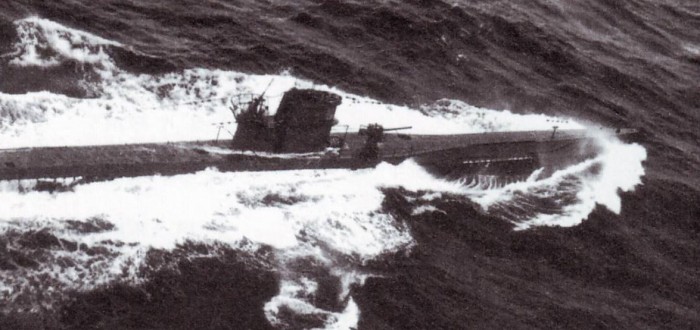 U-621 in 1943, shortly before she was sunk